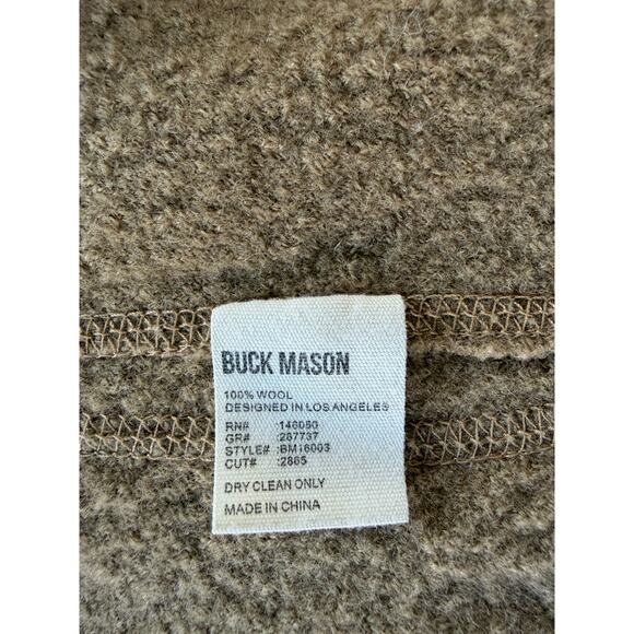 Buck Mason Felted Wool Chore Coat – Camel – Size M – 100% Wool - Picture 2 of 6